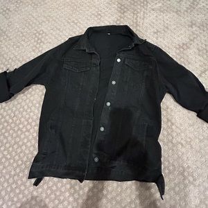 Black oversized Jean jacket